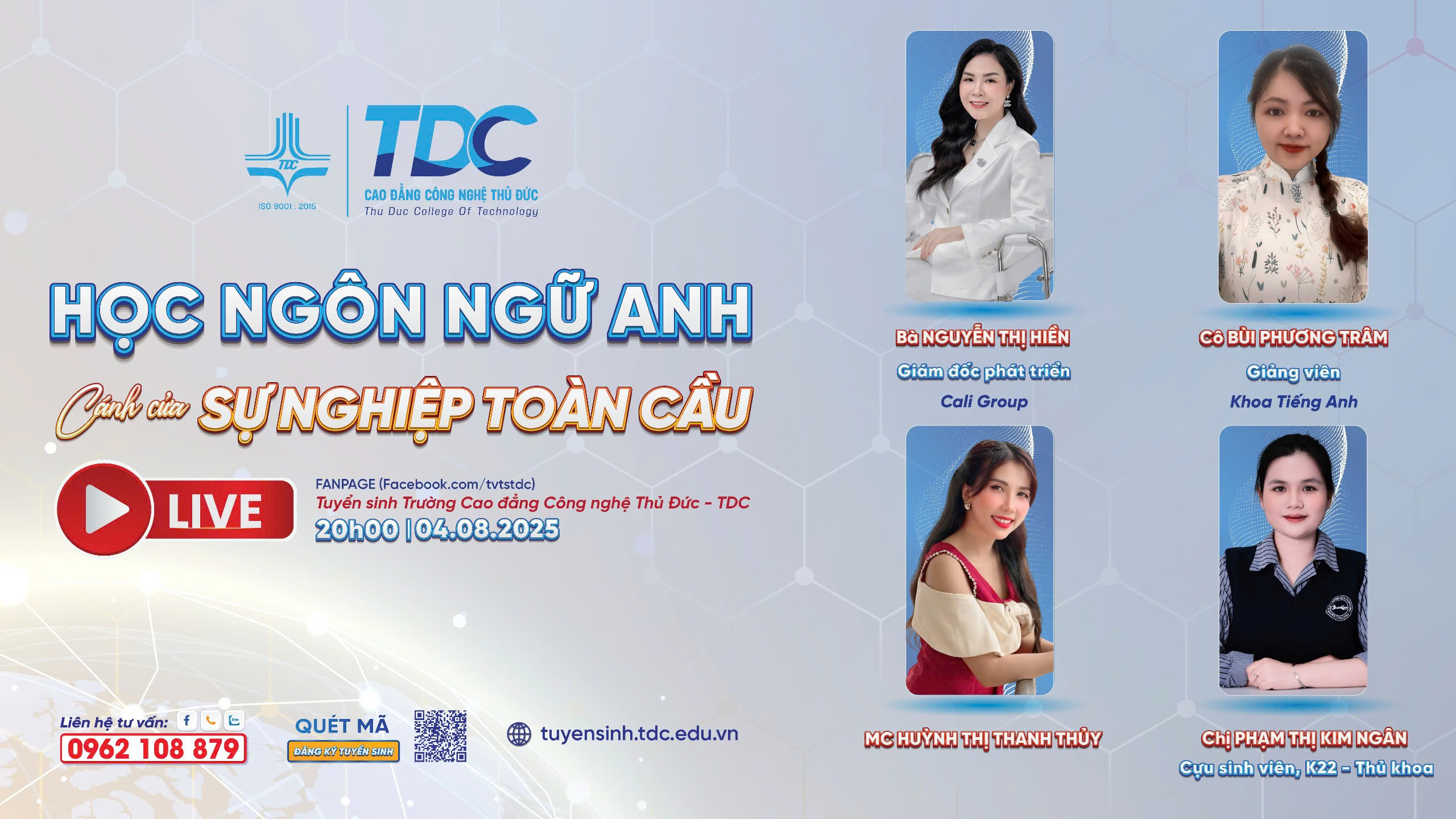 BUỔI LIVESTREAM GIỚI THIỆU NGÀNH TIẾNG ANH 